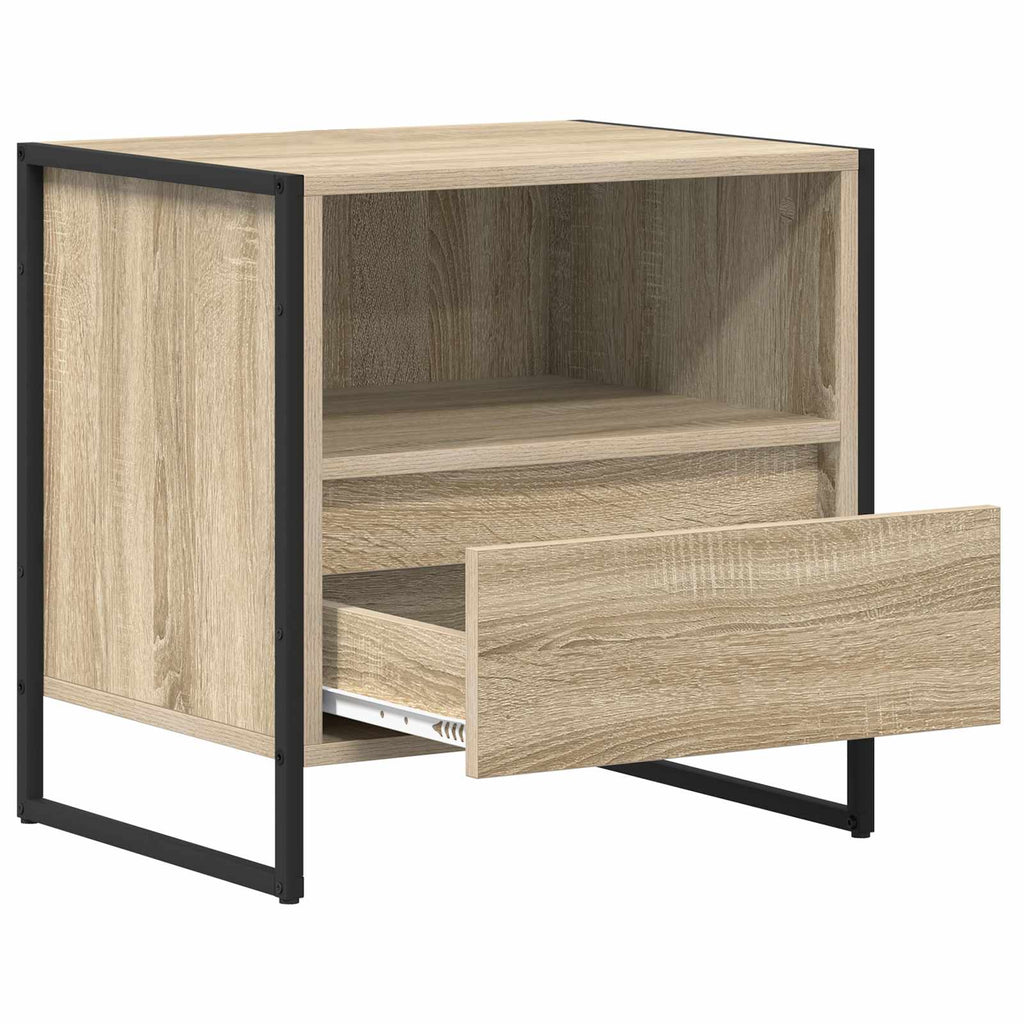 vidaXL Stolik nocny Sonoma 50 x 39,5 x 50 cm Materiał drewnopochodny