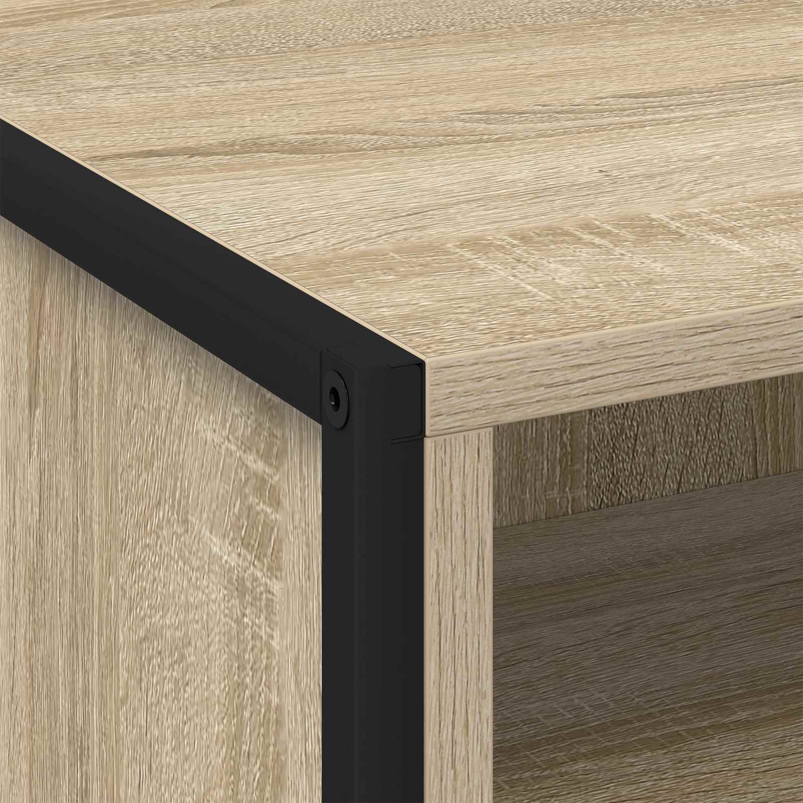 vidaXL Stolik nocny z szufladą 2 pcs Sonoma 50 x 39,5 x 50 cm