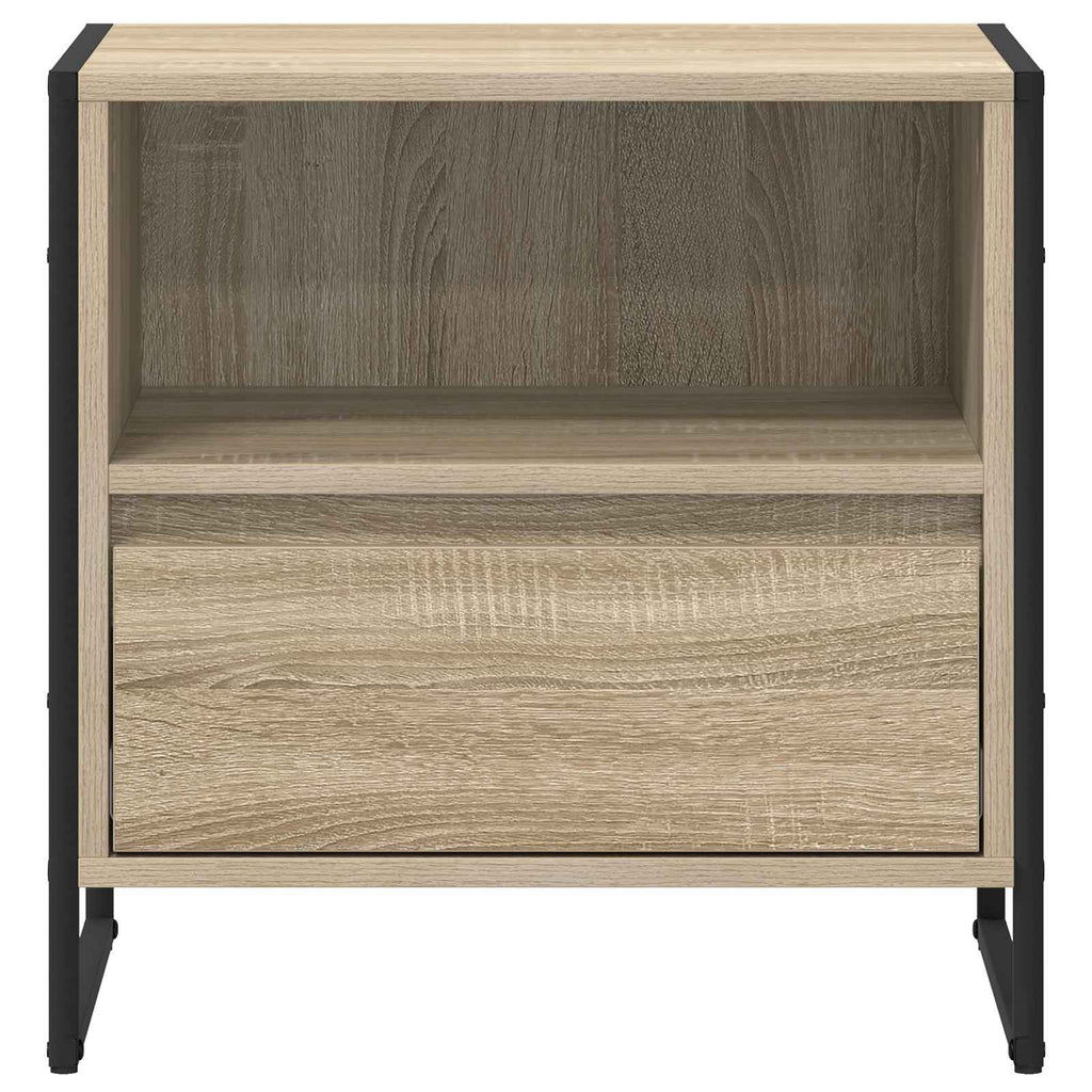 vidaXL Stolik nocny z szufladą 2 pcs Sonoma 50 x 39,5 x 50 cm