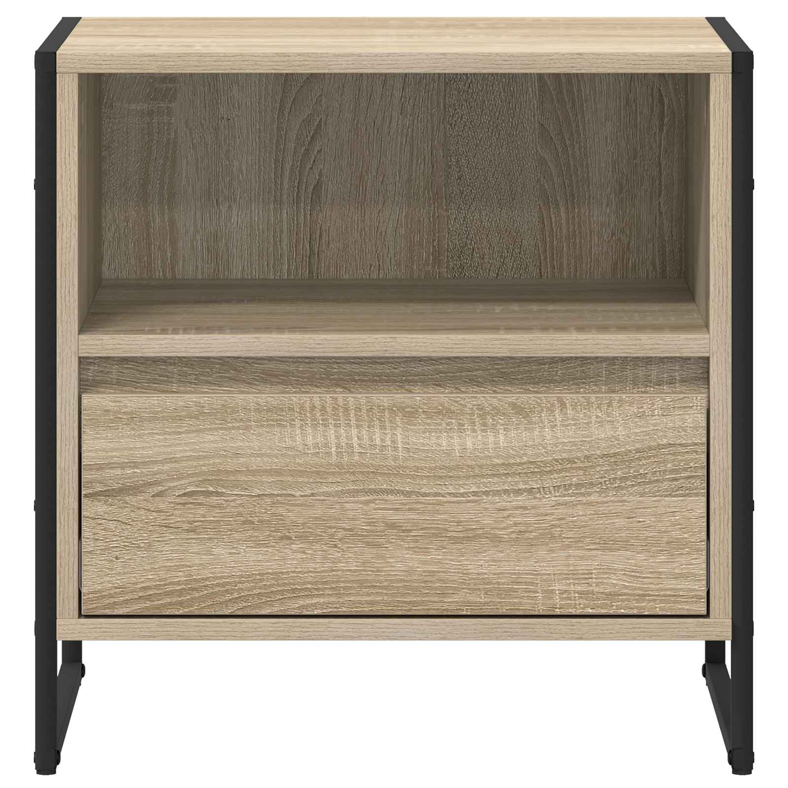 vidaXL Stolik nocny z szufladą 2 pcs Sonoma 50 x 39,5 x 50 cm