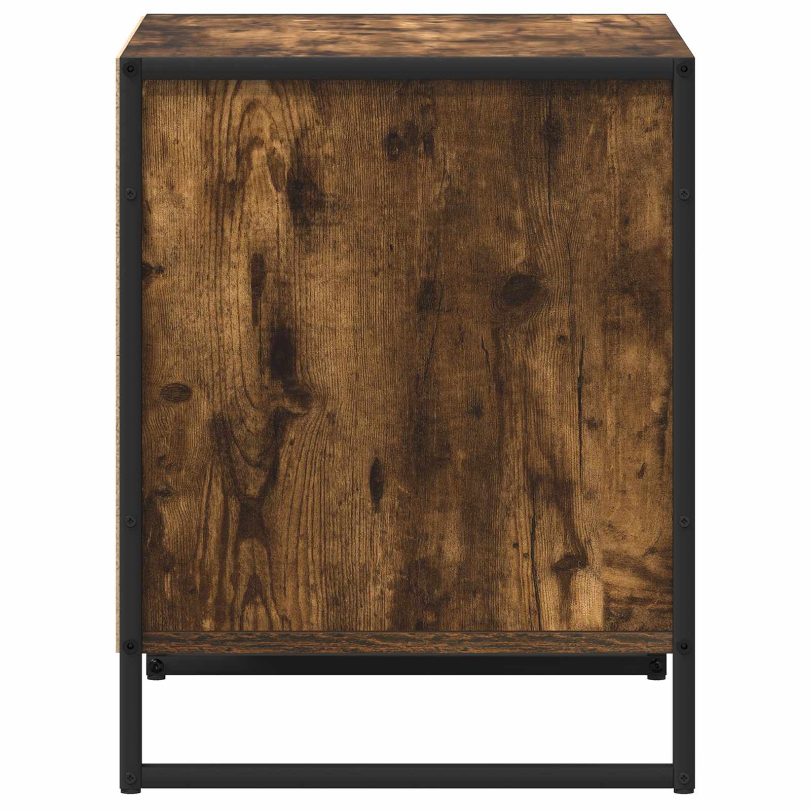 vidaXL Stolik nocny z szufladą Dąb dymny 50 x 39,5 x 50 cm