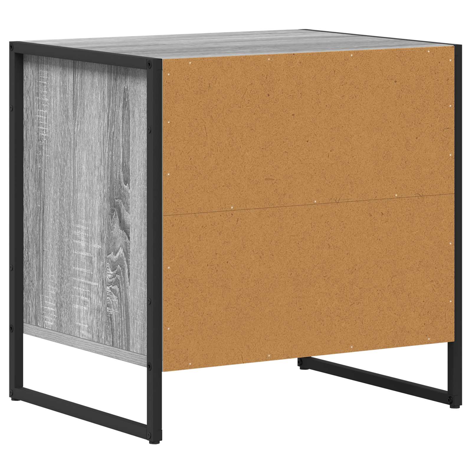 vidaXL Stolik nocny z szufladą Szary Sonoma 50 x 39,5 x 50 cm