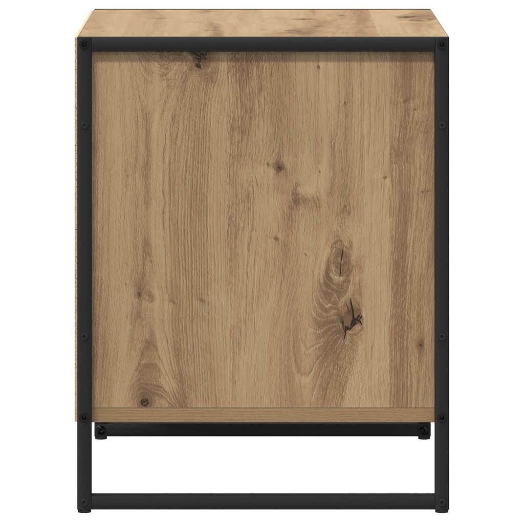 vidaXL Stolik nocny z szufladą Dąb rzemieślniczy 50 x 39,5 x 50 cm