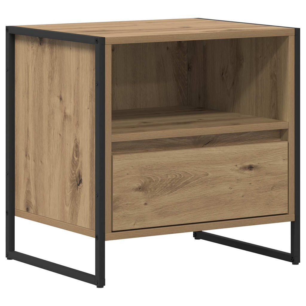 vidaXL Stolik nocny 2 pcs Dąb rzemieślniczy 50 x 39,5 x 50 cm