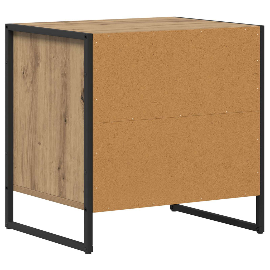 vidaXL Stolik nocny 2 pcs Dąb rzemieślniczy 50 x 39,5 x 50 cm
