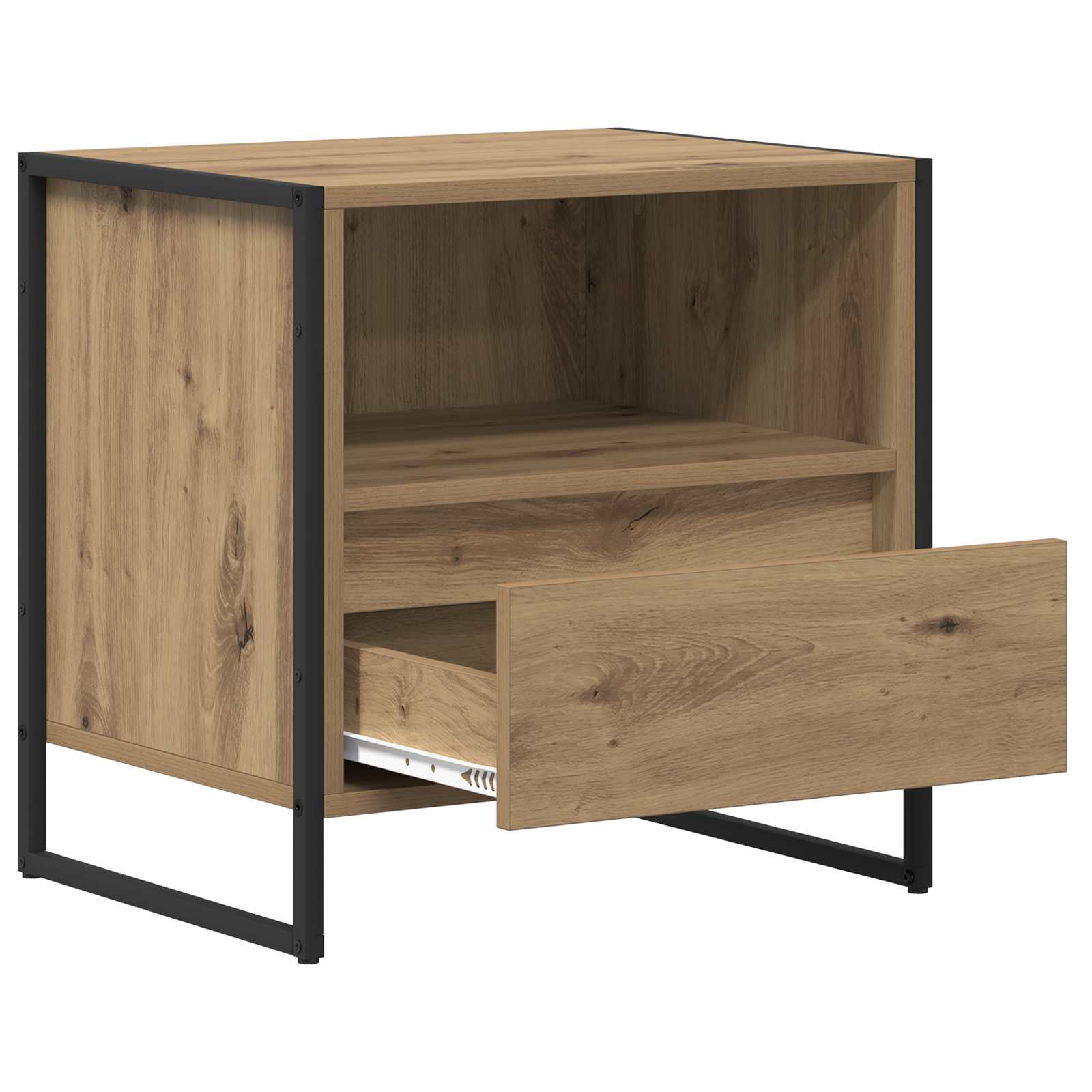 vidaXL Stolik nocny 2 pcs Dąb rzemieślniczy 50 x 39,5 x 50 cm