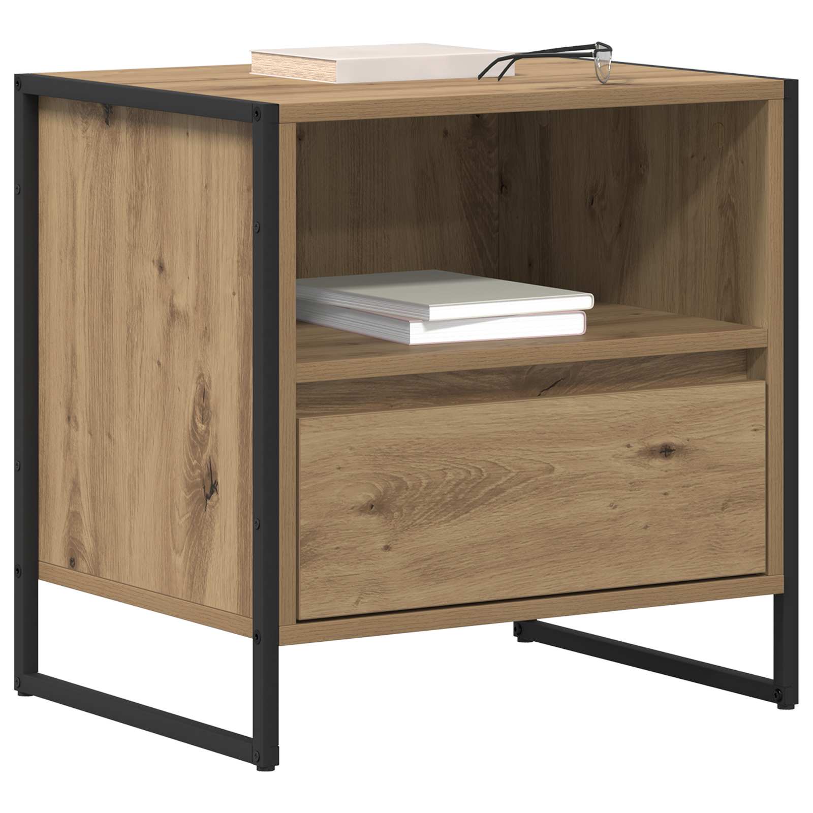 vidaXL Stolik nocny 2 pcs Dąb rzemieślniczy 50 x 39,5 x 50 cm
