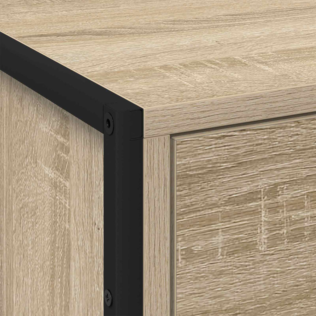 vidaXL Stolik nocny Sonoma 50 x 39.5 x 50 cm Materiał drewnopochodny
