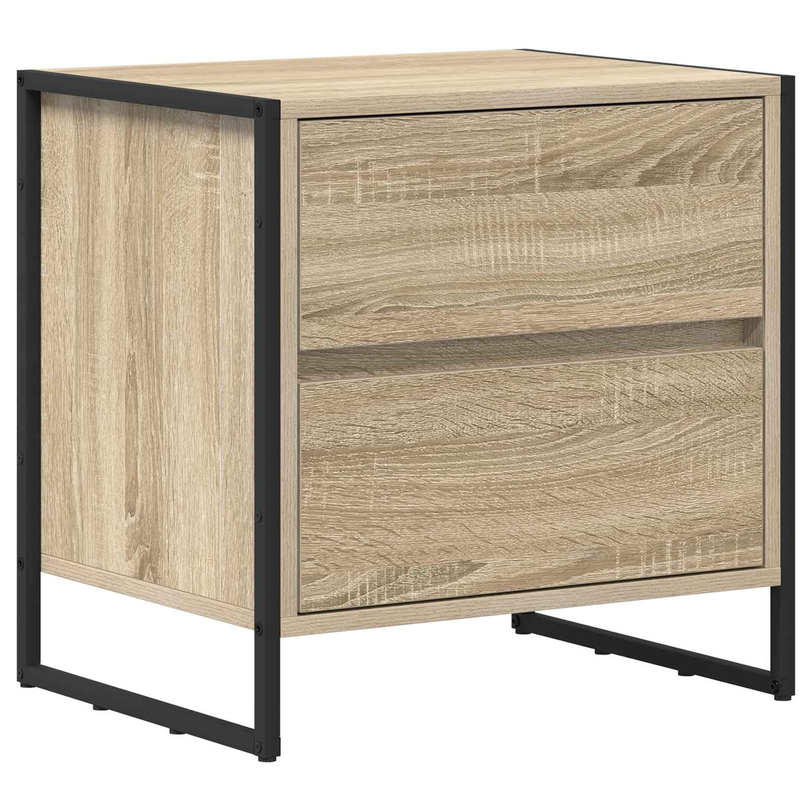 vidaXL Stolik nocny z szufladą 2 pcs Sonoma 50 x 39.5 x 50 cm
