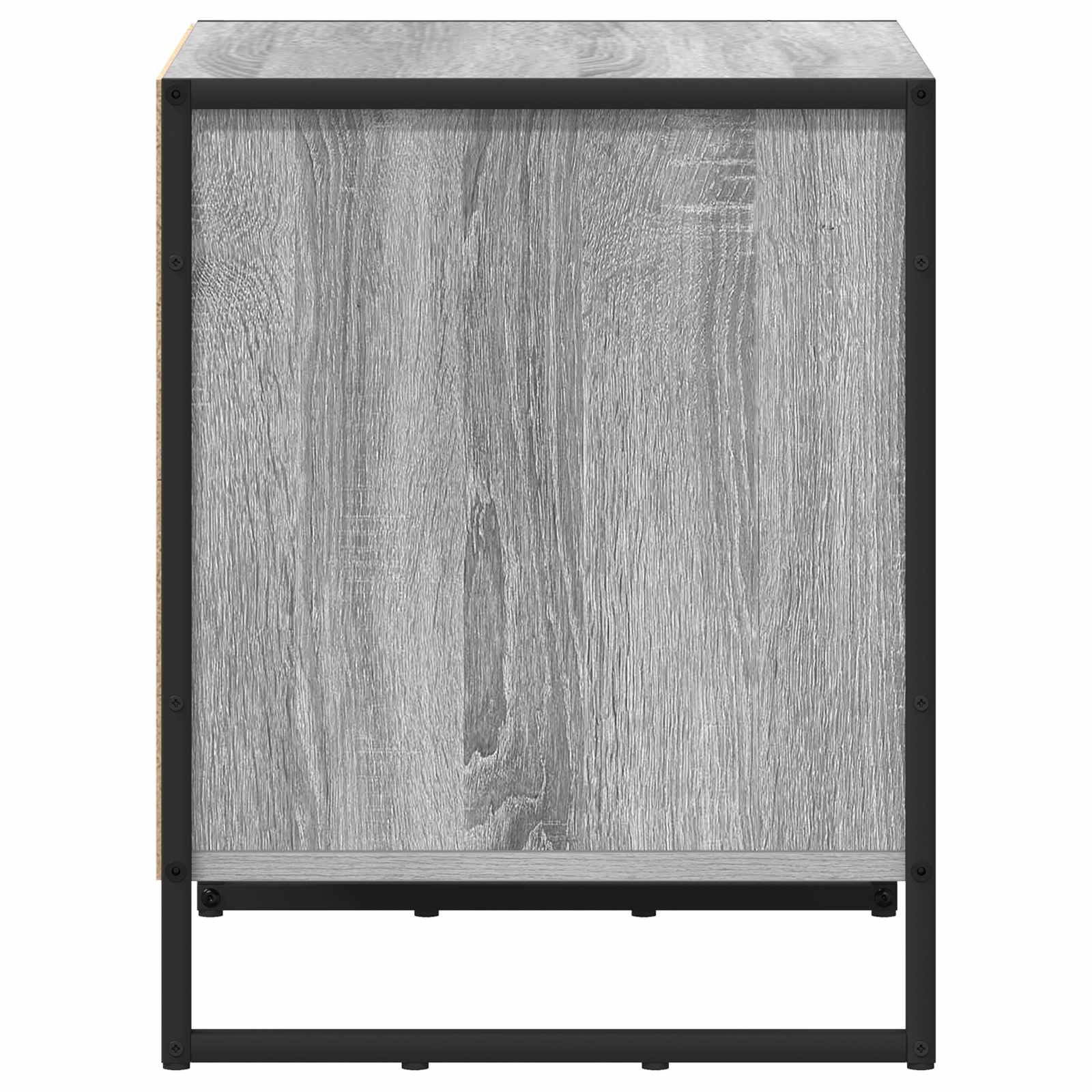 vidaXL Stolik nocny z szufladą Szary Sonoma 50 x 39.5 x 50 cm