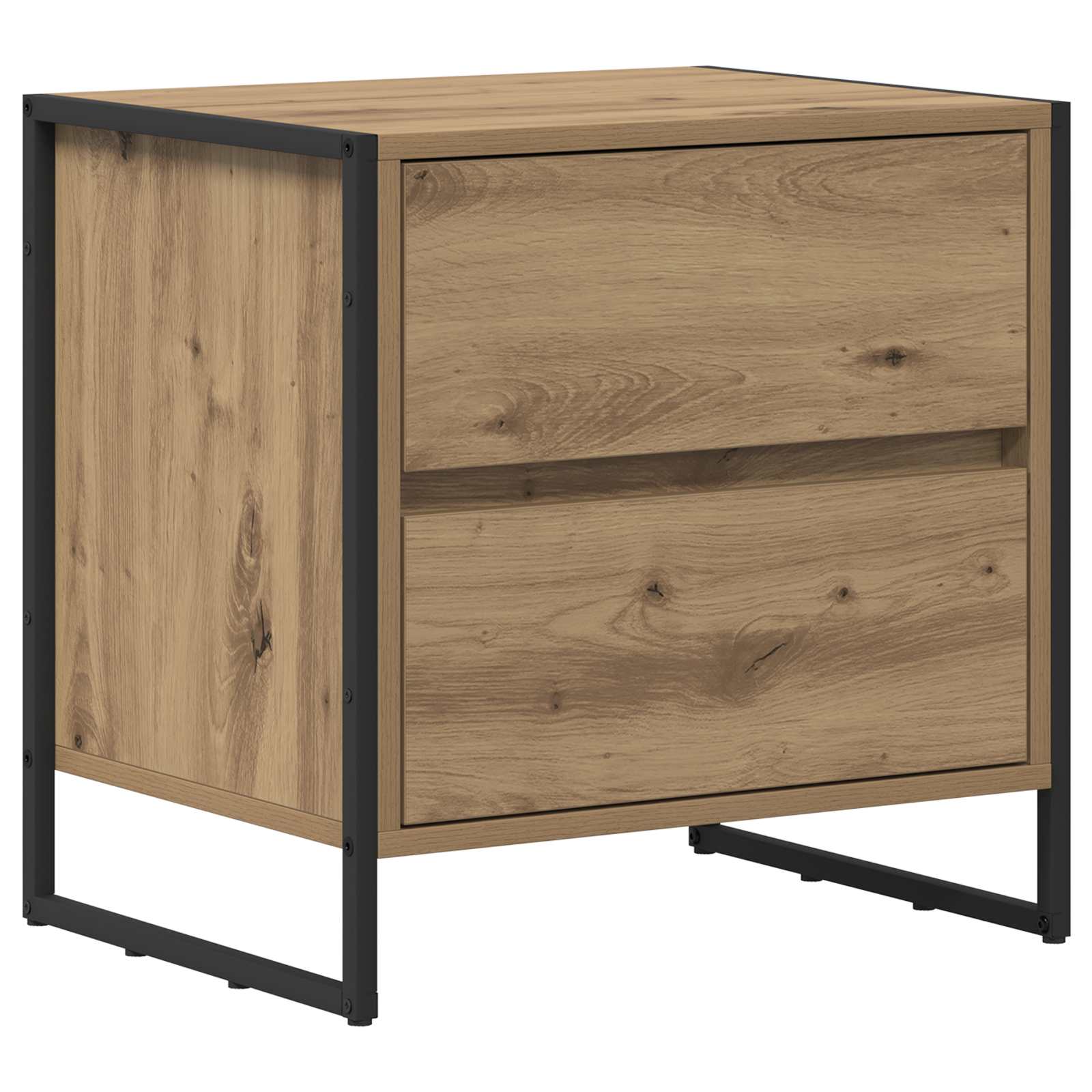 vidaXL Stolik nocny 2 pcs Dąb rzemieślniczy 50 x 39.5 x 50 cm