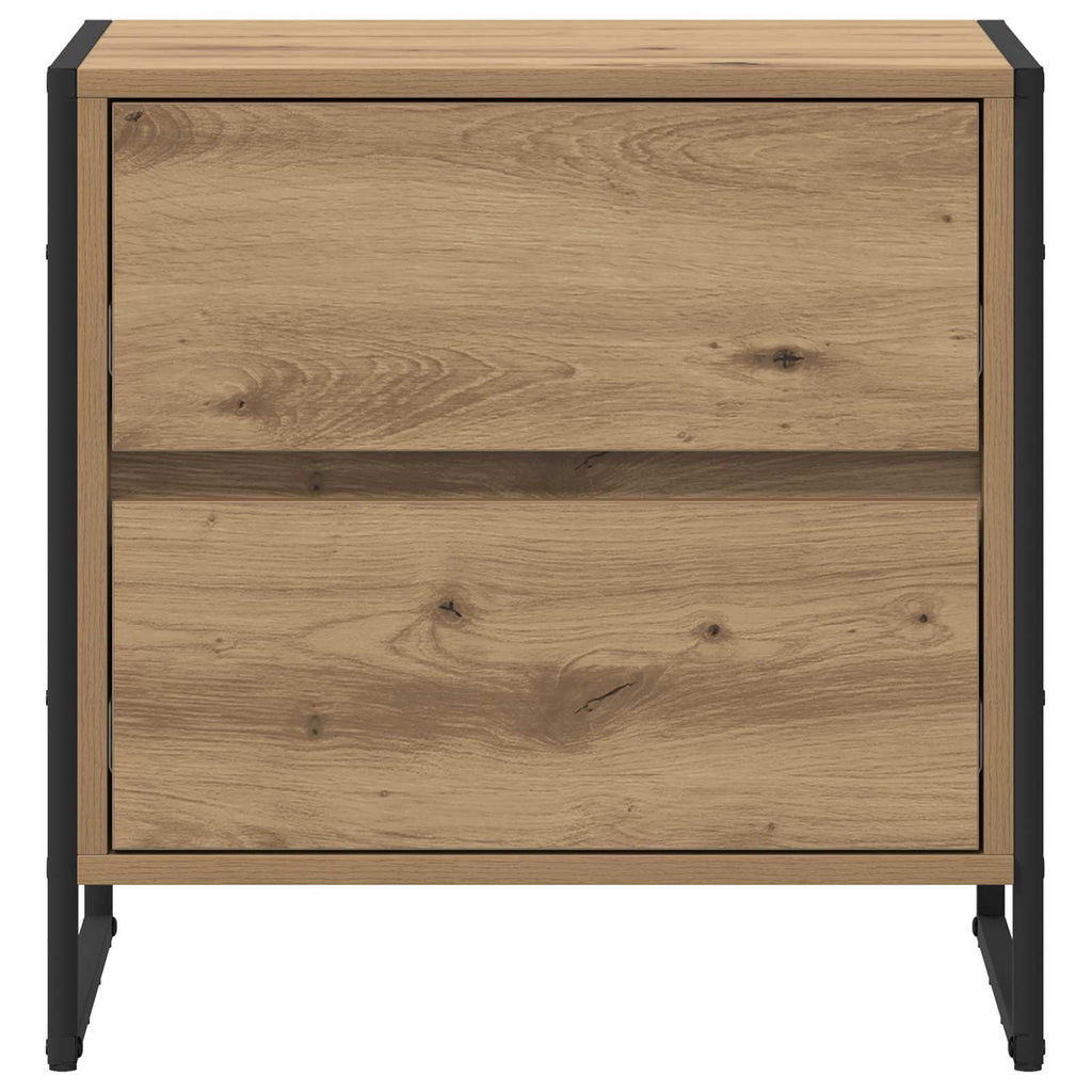 vidaXL Stolik nocny 2 pcs Dąb rzemieślniczy 50 x 39.5 x 50 cm