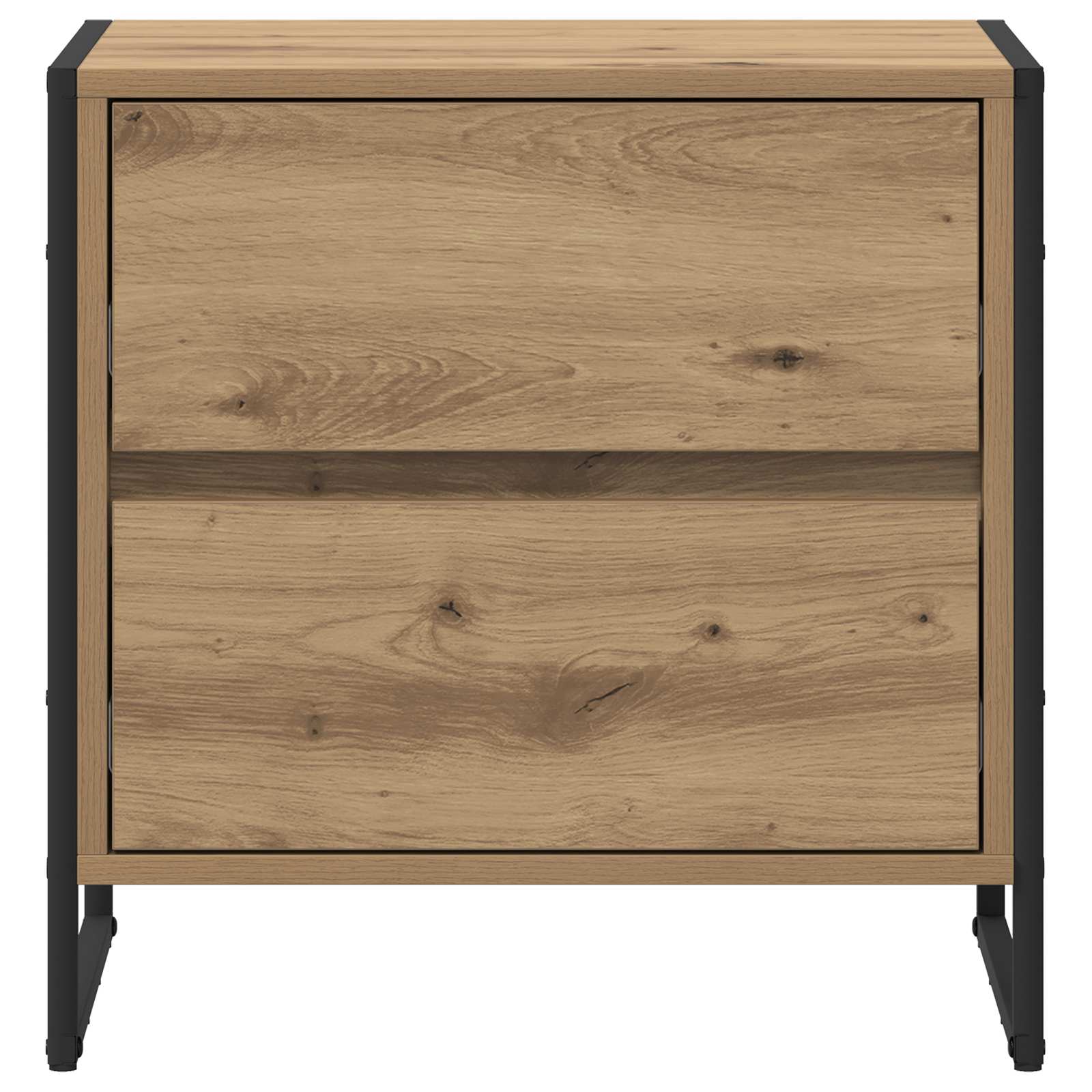 vidaXL Stolik nocny 2 pcs Dąb rzemieślniczy 50 x 39.5 x 50 cm