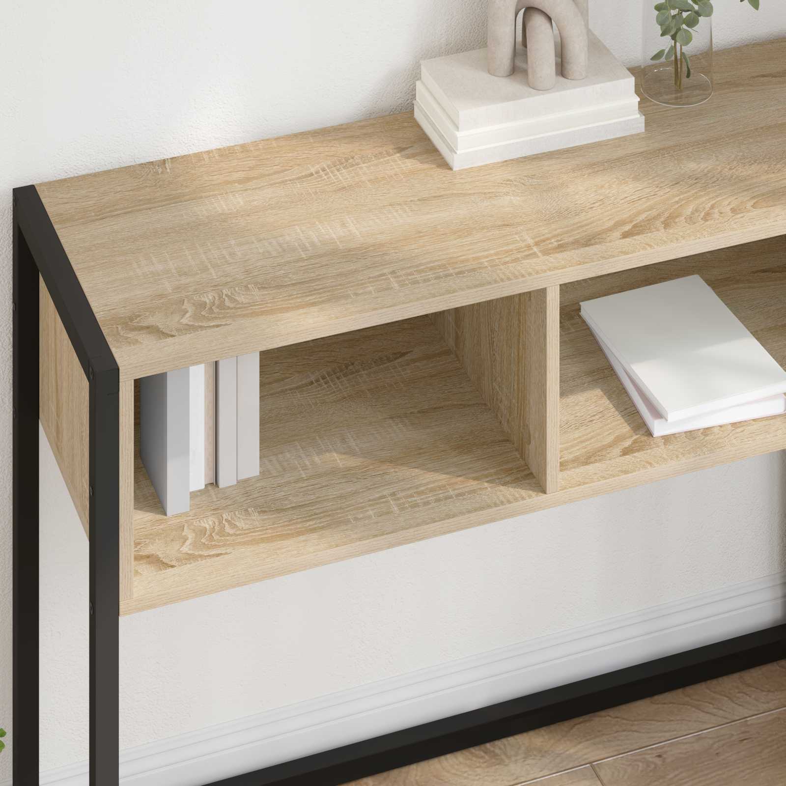 vidaXL Stolik końcowy Sonoma 100 x 36 x 75 cm Materiał drewnopochodny