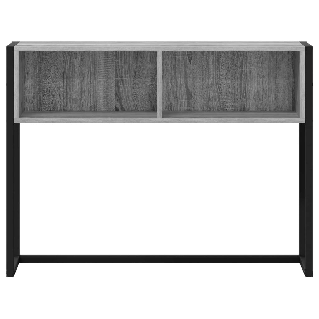 vidaXL Stolik końcowy z przechowywaniem Szary Sonoma 100 x 36 x 75 cm
