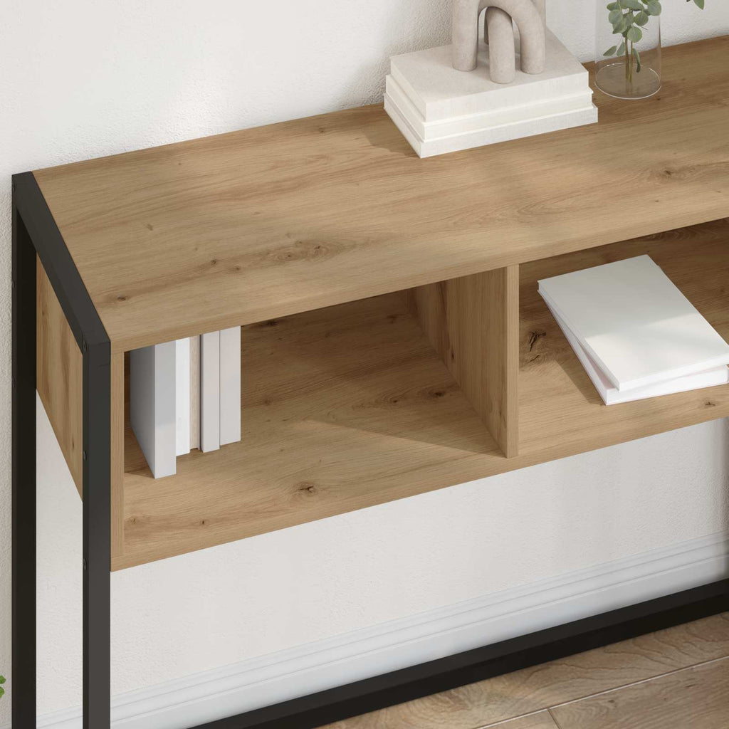 vidaXL Stolik końcowy Dąb rzemieślniczy 100 x 36 x 75 cm