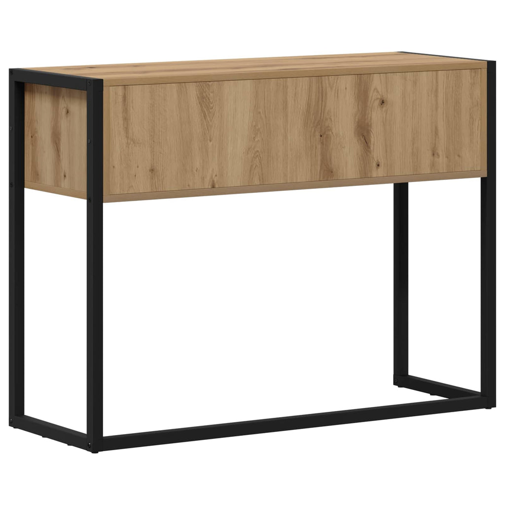 vidaXL Stolik końcowy Dąb rzemieślniczy 100 x 36 x 75 cm