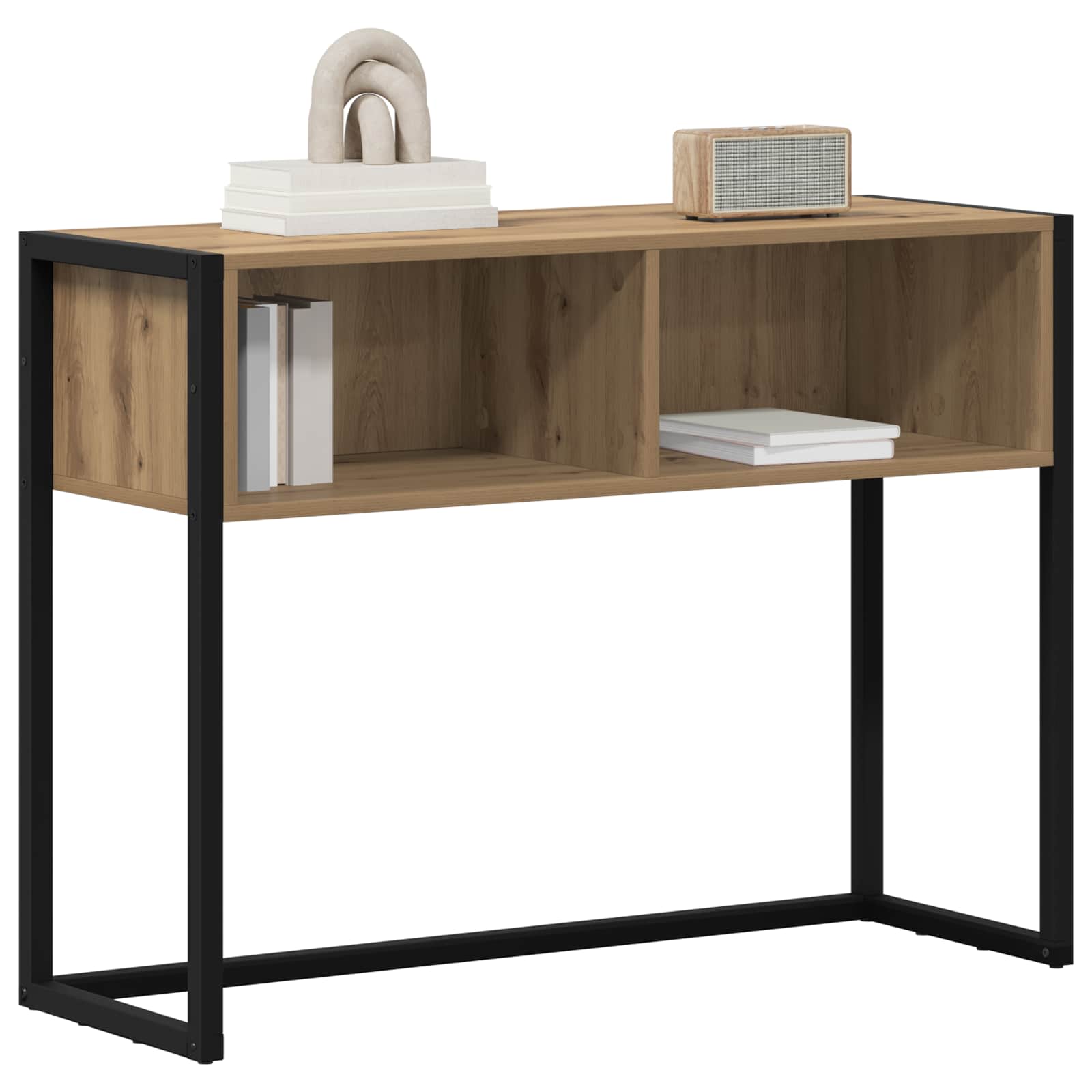 vidaXL Stolik końcowy Dąb rzemieślniczy 100 x 36 x 75 cm