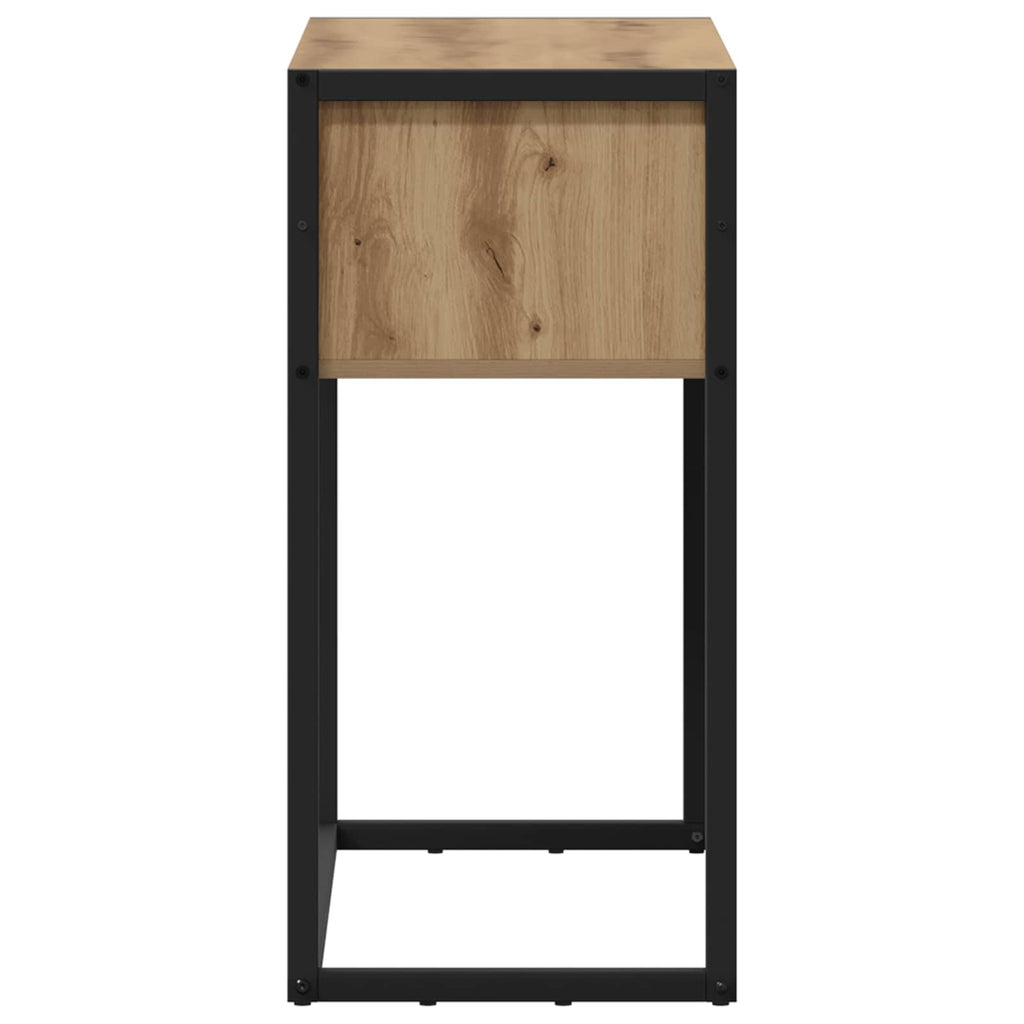 vidaXL Stolik końcowy Dąb rzemieślniczy 100 x 36 x 75 cm