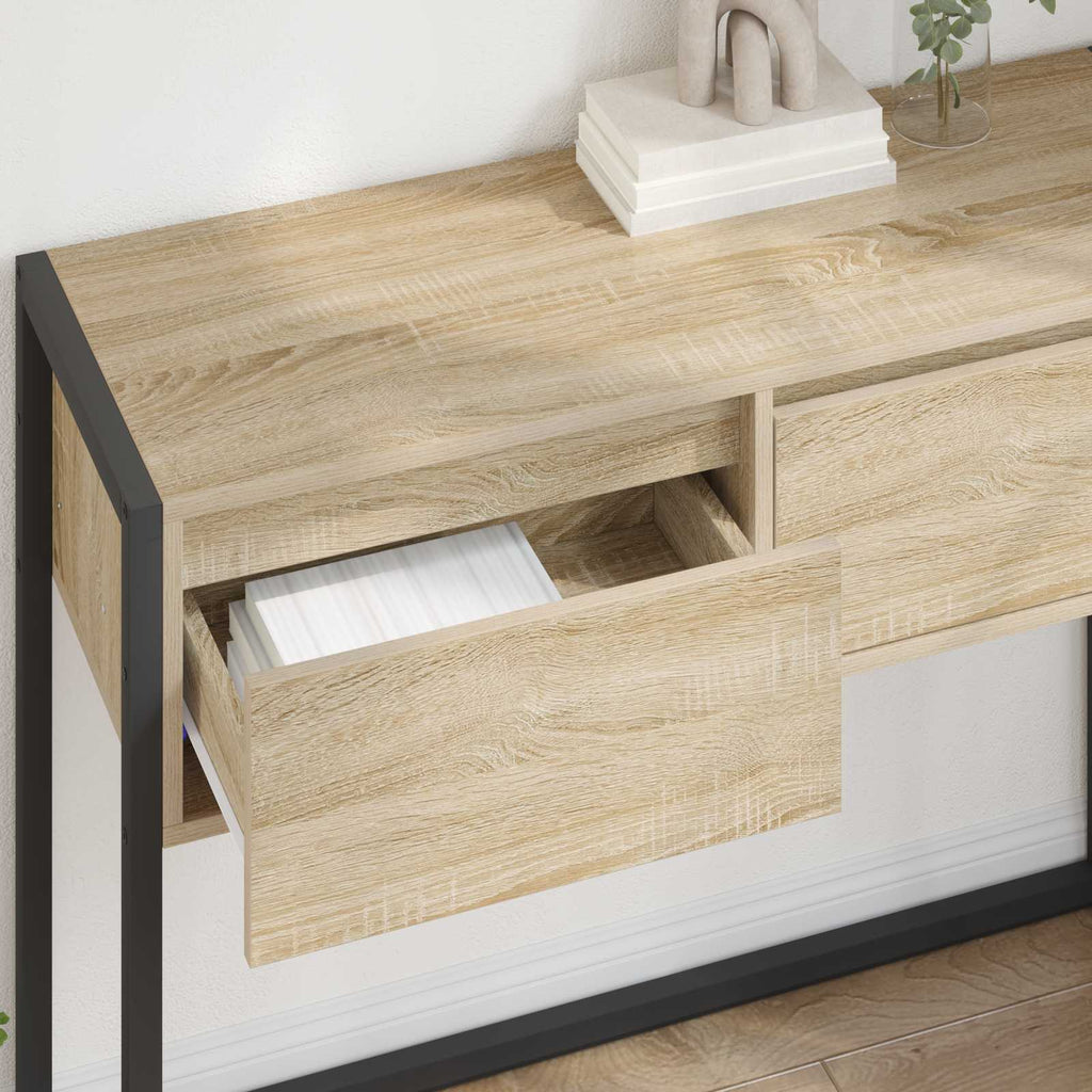 vidaXL Stolik końcowy Sonoma 100 x 36 x 75 cm Materiał drewnopochodny