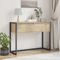 vidaXL Stolik końcowy Sonoma 100 x 36 x 75 cm Materiał drewnopochodny