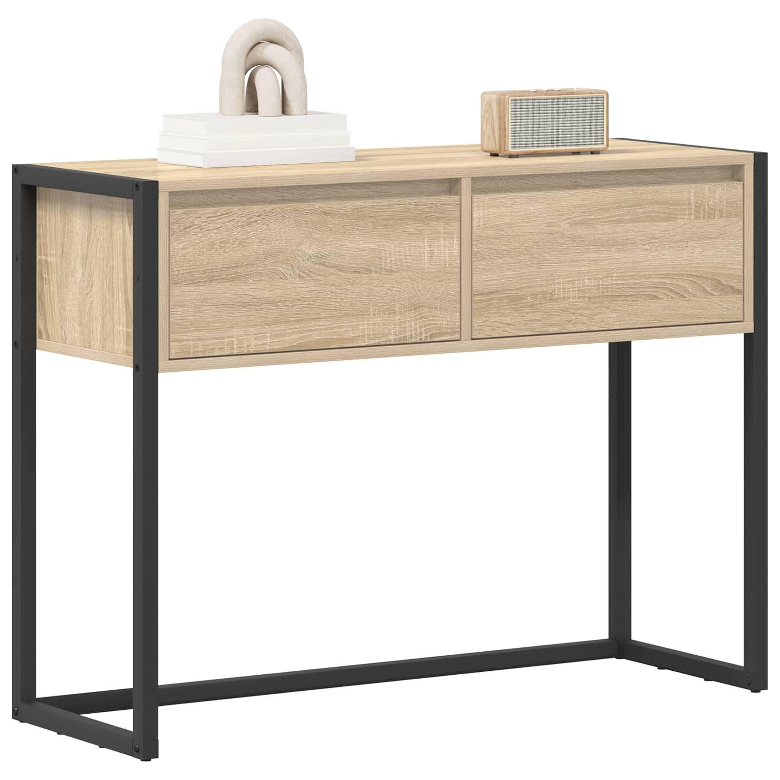 vidaXL Stolik końcowy Sonoma 100 x 36 x 75 cm Materiał drewnopochodny