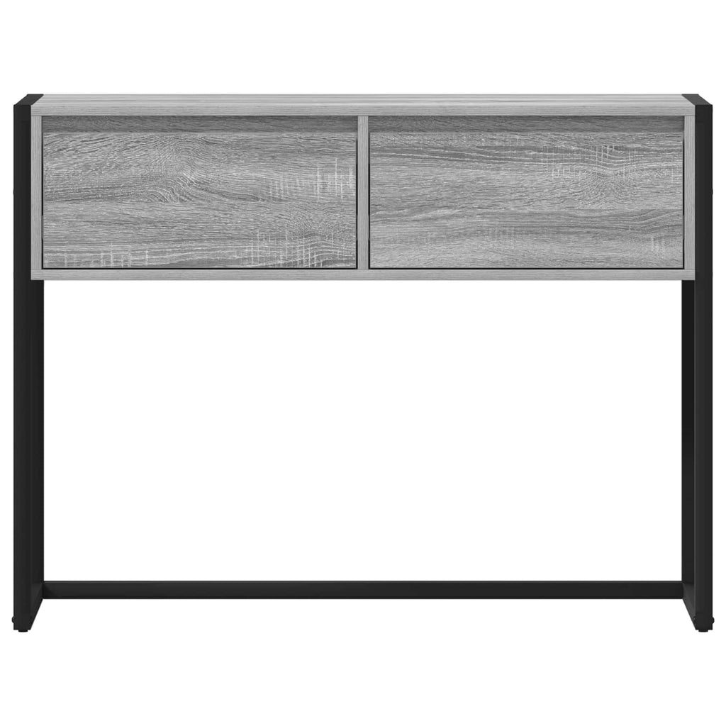vidaXL Stolik końcowy z szufladą Szary Sonoma 100 x 36 x 75 cm