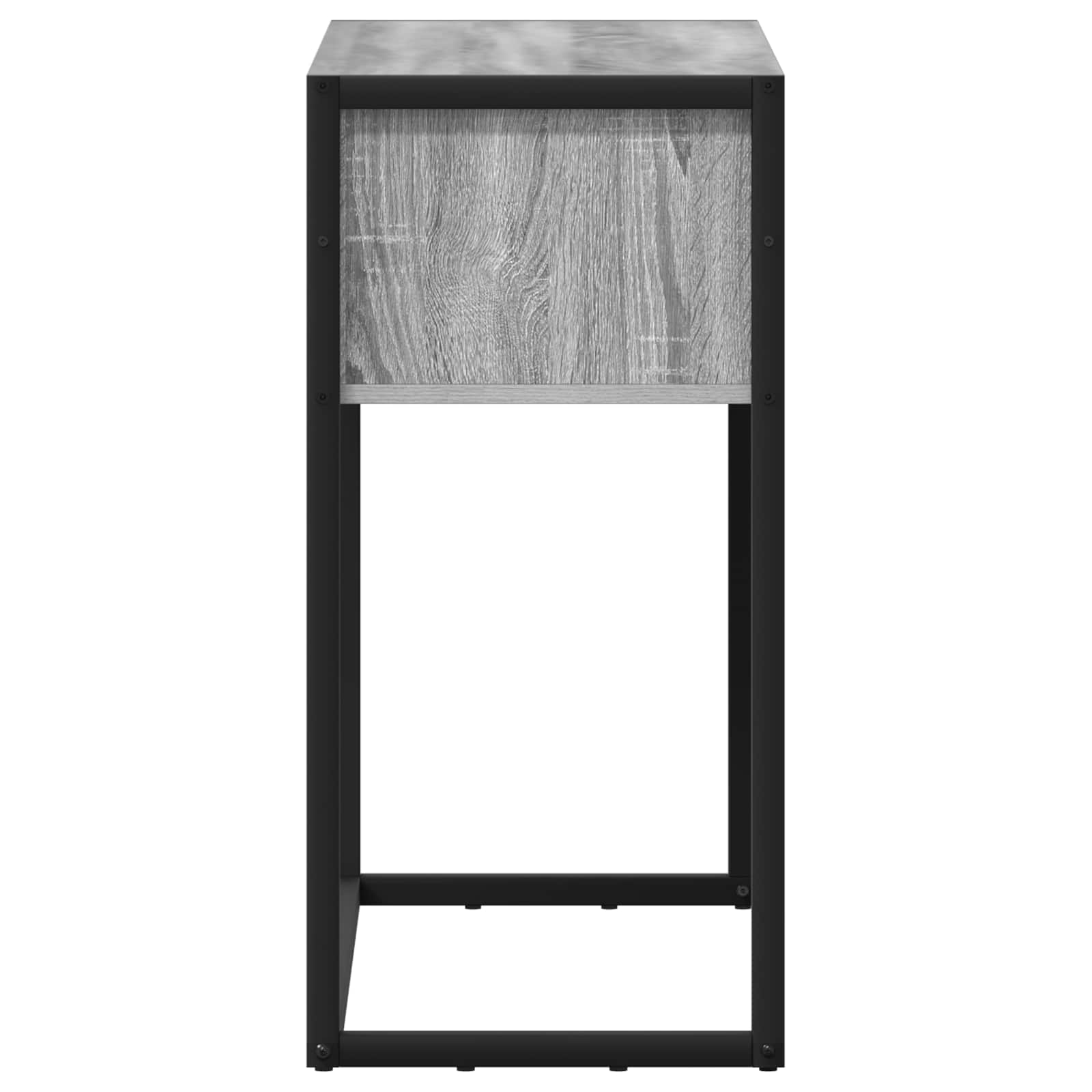 vidaXL Stolik końcowy z szufladą Szary Sonoma 100 x 36 x 75 cm