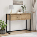 vidaXL Stolik końcowy z szufladą Dąb rzemieślniczy 100 x 36 x 75 cm