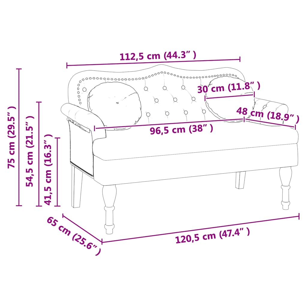 vidaXL Fotel Chesterfield Kremowy 120,5 x 65 x 75 cm Skóra ekologiczna