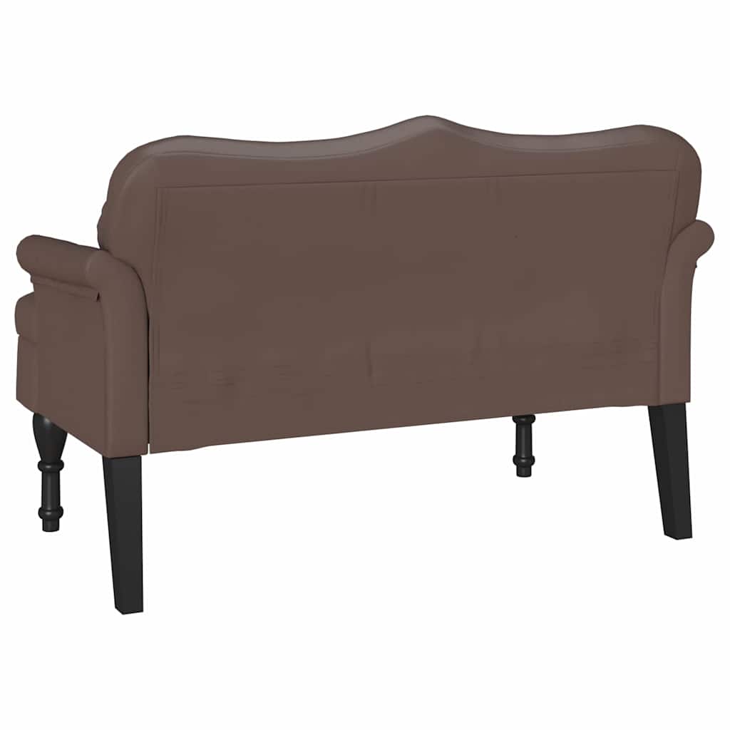 vidaXL Fotel Chesterfield Brązowy 120,5 x 65 x 75 cm Skóra ekologiczna