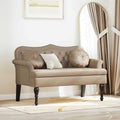 vidaXL Fotel Chesterfield z poduszką Cappuccino 120,5 x 65 x 75 cm