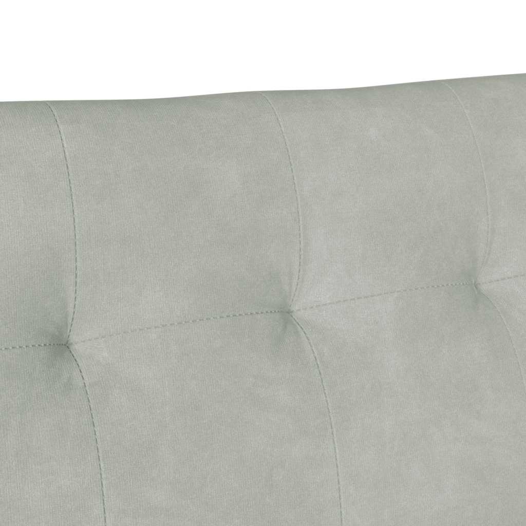 vidaXL Fotel Chesterfield Jasnoszary 112 x 65,5 x 75 cm Aksamit