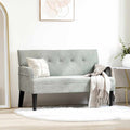 vidaXL Fotel Chesterfield Jasnoszary 112 x 65,5 x 75 cm Aksamit