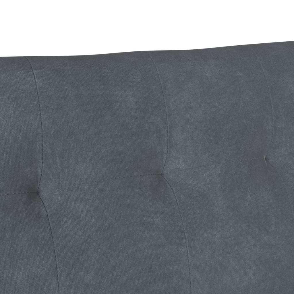 vidaXL Fotel Chesterfield Ciemnoszary 112 x 65,5 x 75 cm Aksamit