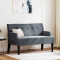 vidaXL Fotel Chesterfield Ciemnoszary 112 x 65,5 x 75 cm Aksamit