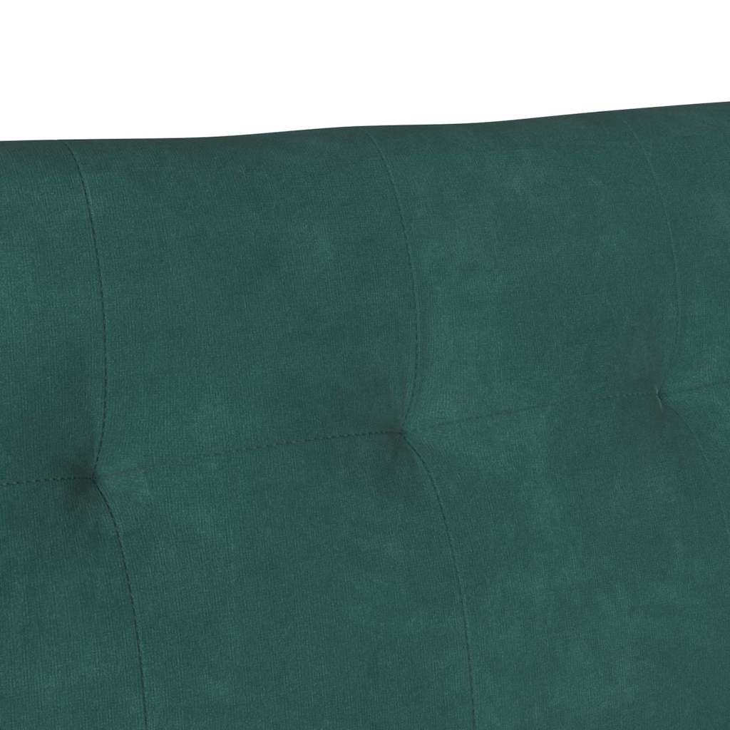 vidaXL Fotel Chesterfield Ciemna zieleń 112 x 65,5 x 75 cm Aksamit