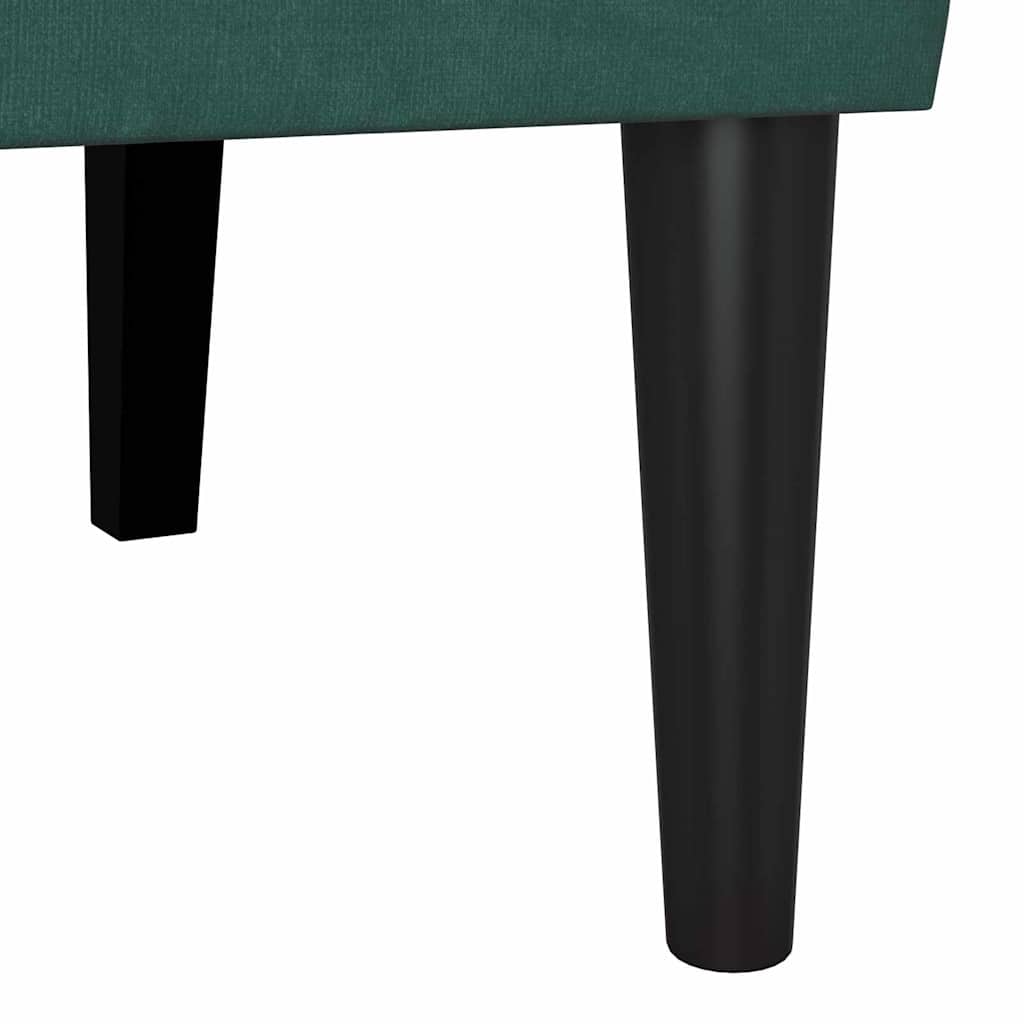 vidaXL Fotel Chesterfield Ciemna zieleń 112 x 65,5 x 75 cm Aksamit