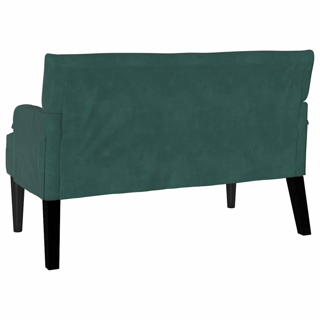 vidaXL Fotel Chesterfield Ciemna zieleń 112 x 65,5 x 75 cm Aksamit