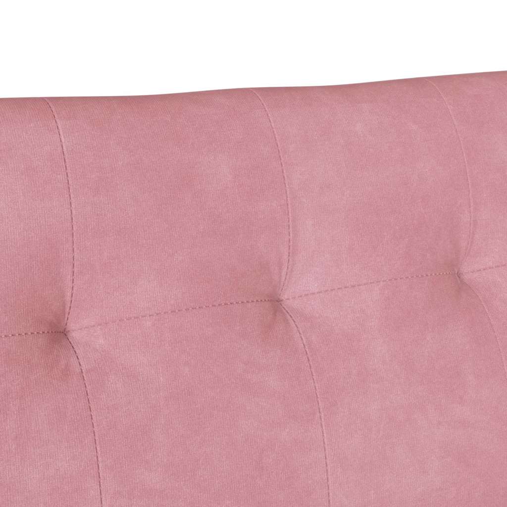 vidaXL Fotel Chesterfield Różowy 112 x 65,5 x 75 cm Aksamit