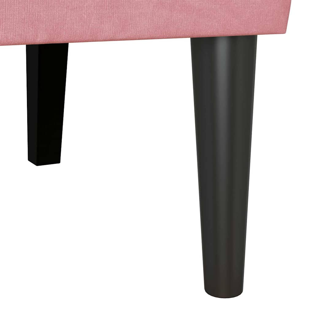 vidaXL Fotel Chesterfield Różowy 112 x 65,5 x 75 cm Aksamit
