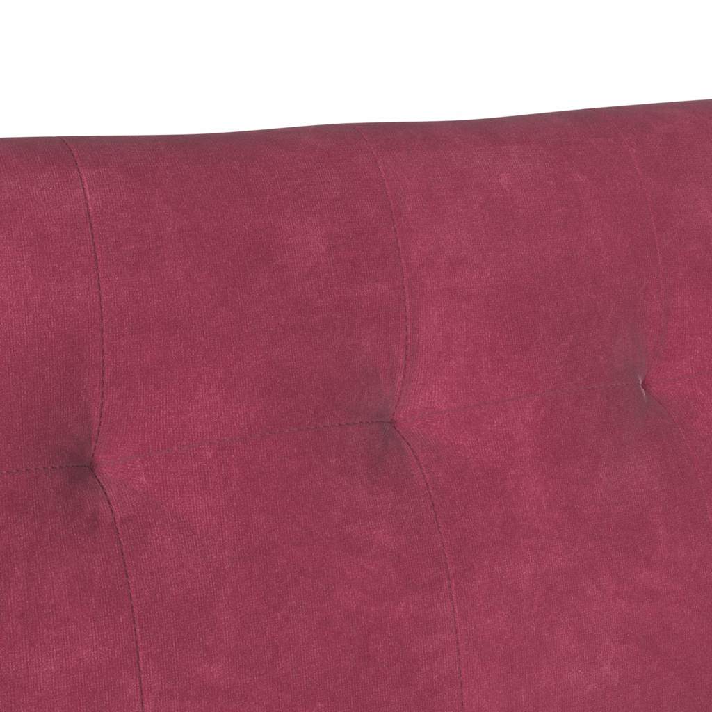 vidaXL Fotel Chesterfield Czerwone wino 112 x 65,5 x 75 cm Aksamit