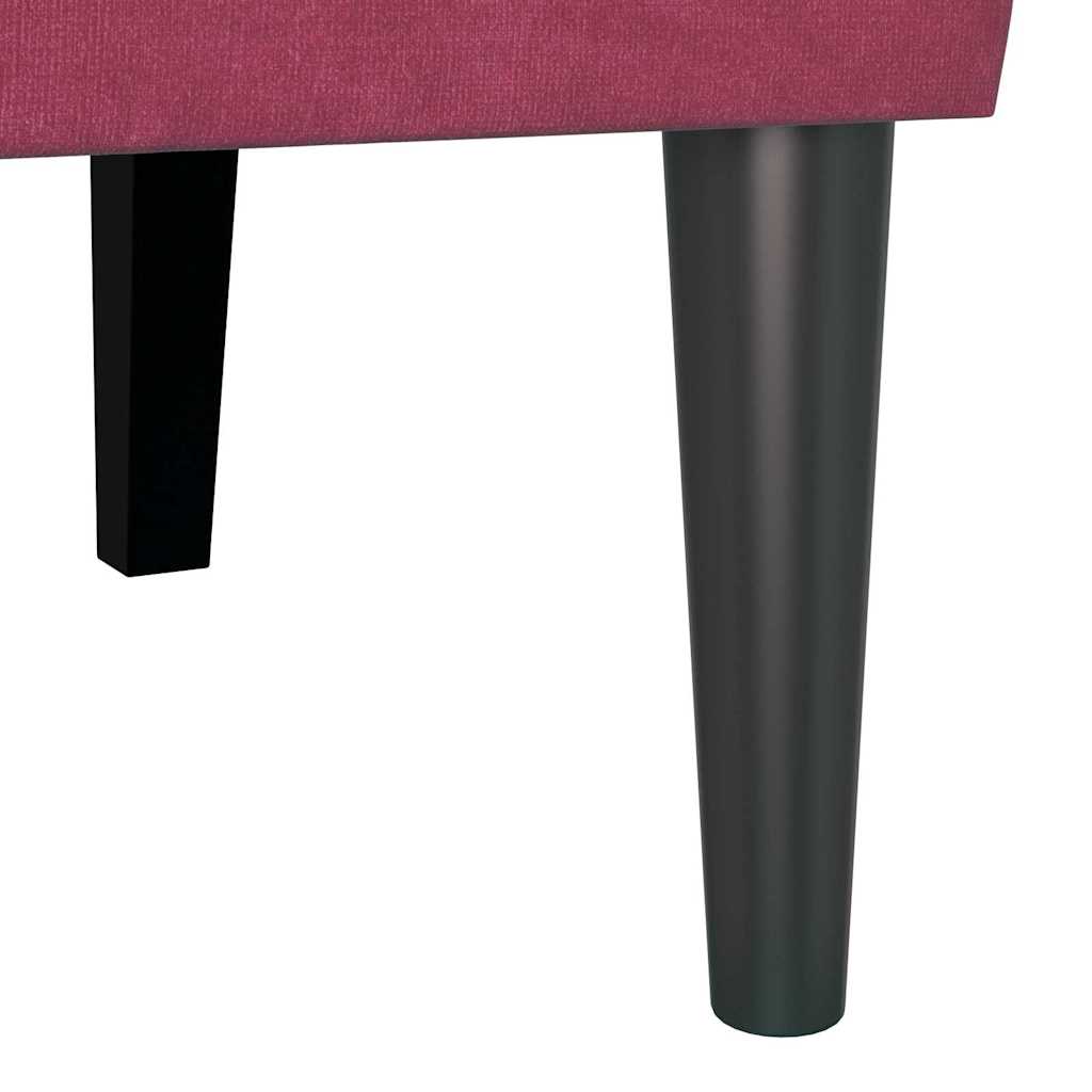 vidaXL Fotel Chesterfield Czerwone wino 112 x 65,5 x 75 cm Aksamit