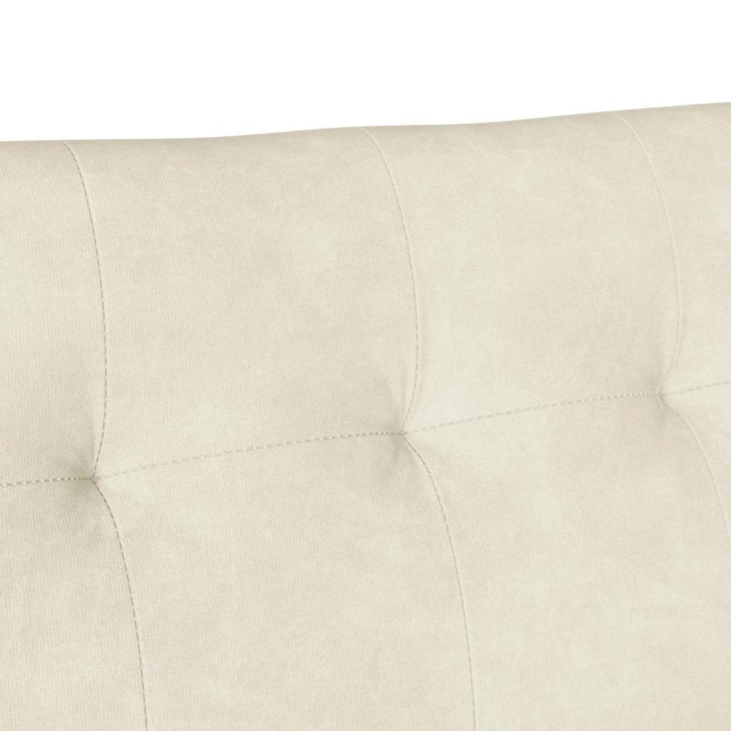 vidaXL Fotel Chesterfield Kremowy 112 x 65,5 x 75 cm Aksamit