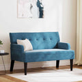 vidaXL Fotel Chesterfield Niebieski 112 x 65,5 x 75 cm Aksamit