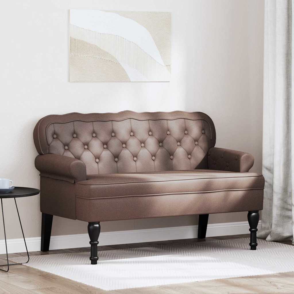 vidaXL Fotel Chesterfield Brązowy 119,5 x 64,5 x 75 cm