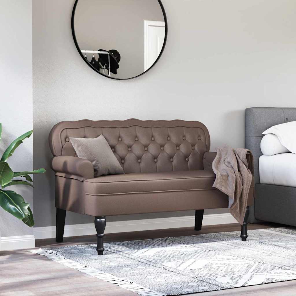 vidaXL Fotel Chesterfield Brązowy 119,5 x 64,5 x 75 cm
