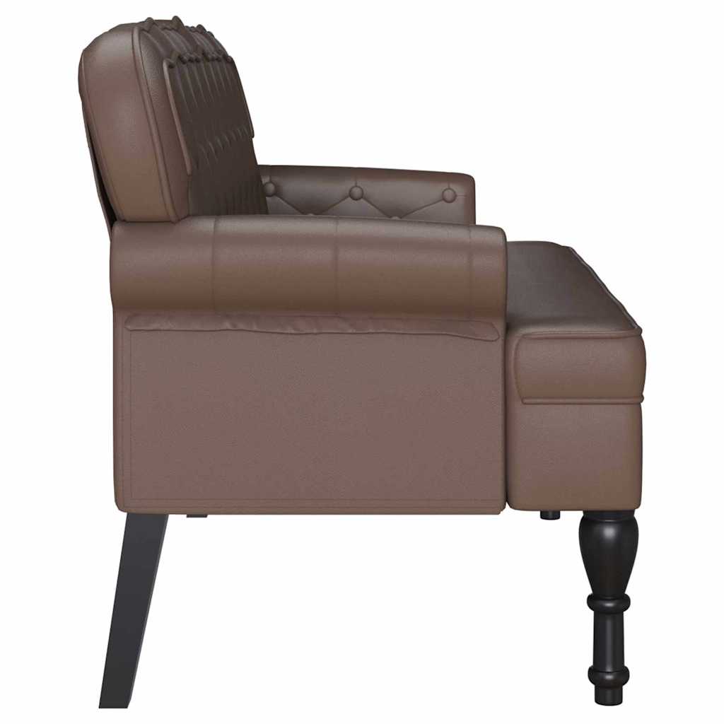 vidaXL Fotel Chesterfield Brązowy 119,5 x 64,5 x 75 cm