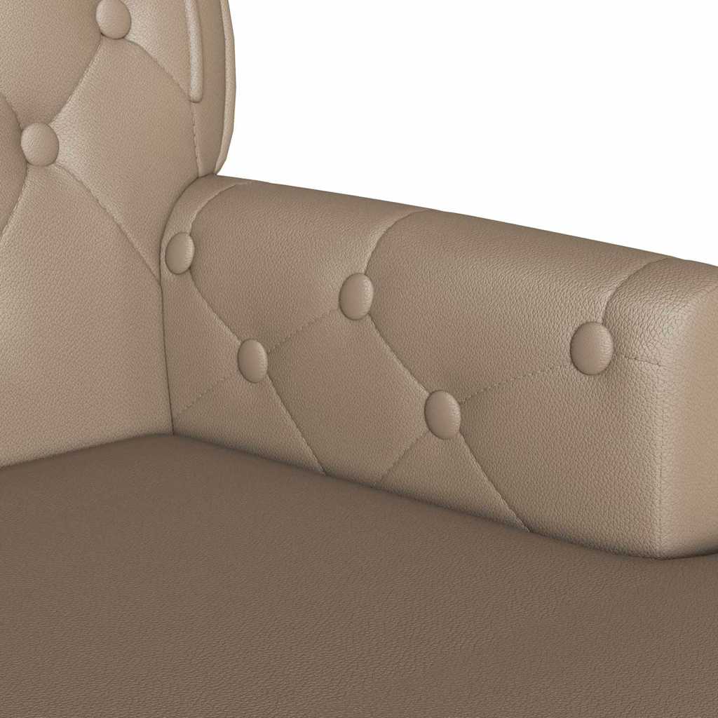 vidaXL Fotel Chesterfield Cappuccino 119,5 x 64,5 x 75 cm