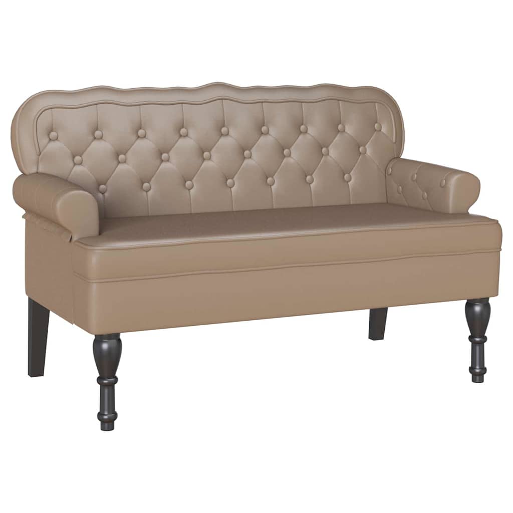 vidaXL Fotel Chesterfield Cappuccino 119,5 x 64,5 x 75 cm